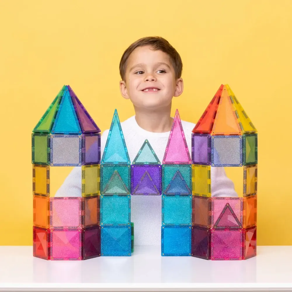 Toys - CONNETIX 48 Piece Glitter Castle Pack - CONNETIX