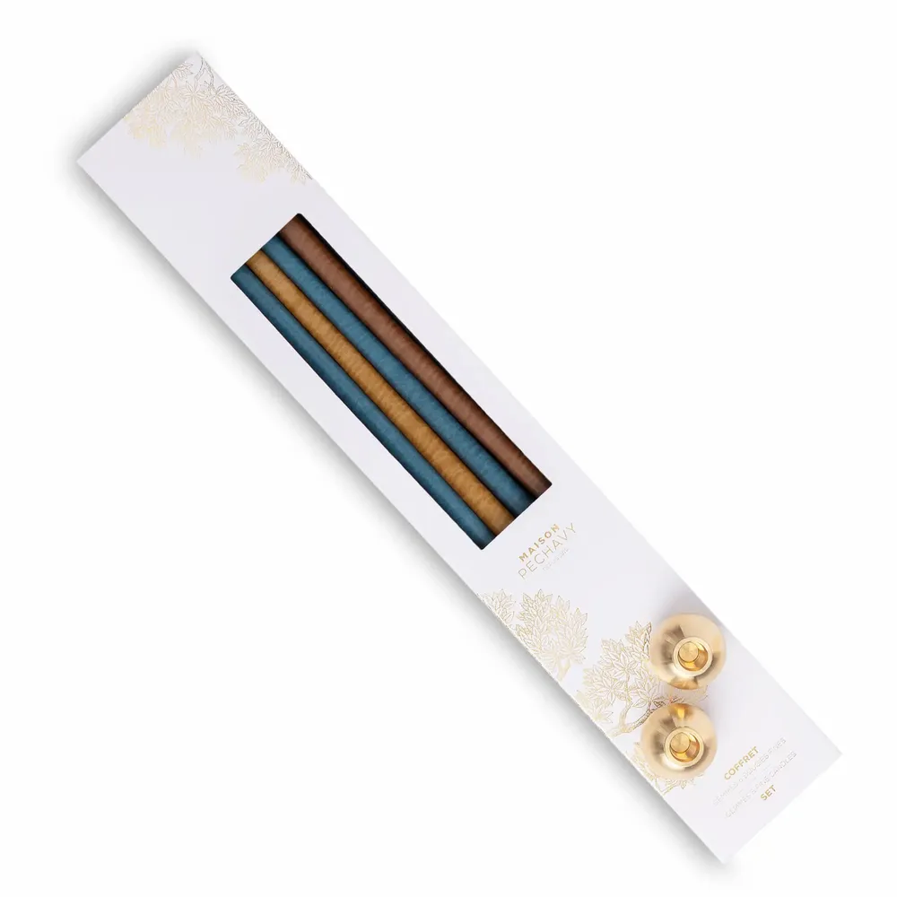 Decorative objects - Set 10 fine Candles and Gemmes candle holders - MAISON PECHAVY