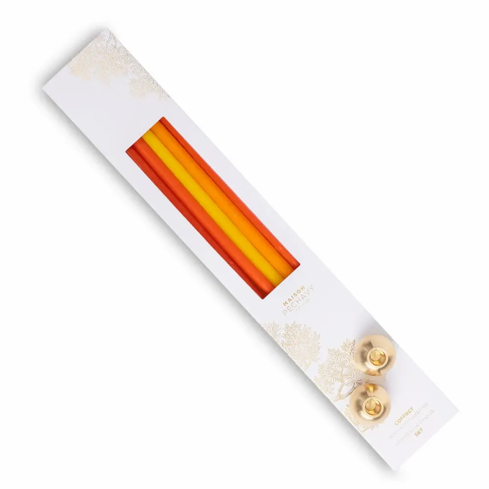 Decorative objects - Set 10 fine Candles and Gemmes candle holders - MAISON PECHAVY