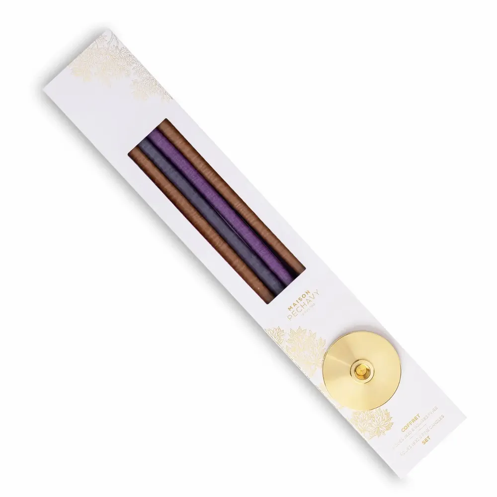 Decorative objects - Coffret bougies fines et bougeoir 1930 - MAISON PECHAVY