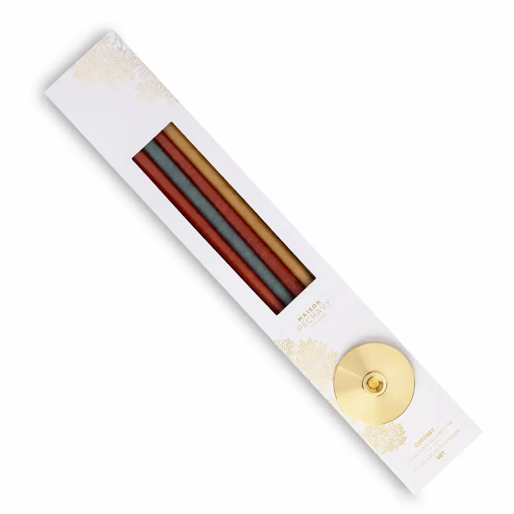 Decorative objects - Coffret bougies fines et bougeoir 1930 - MAISON PECHAVY