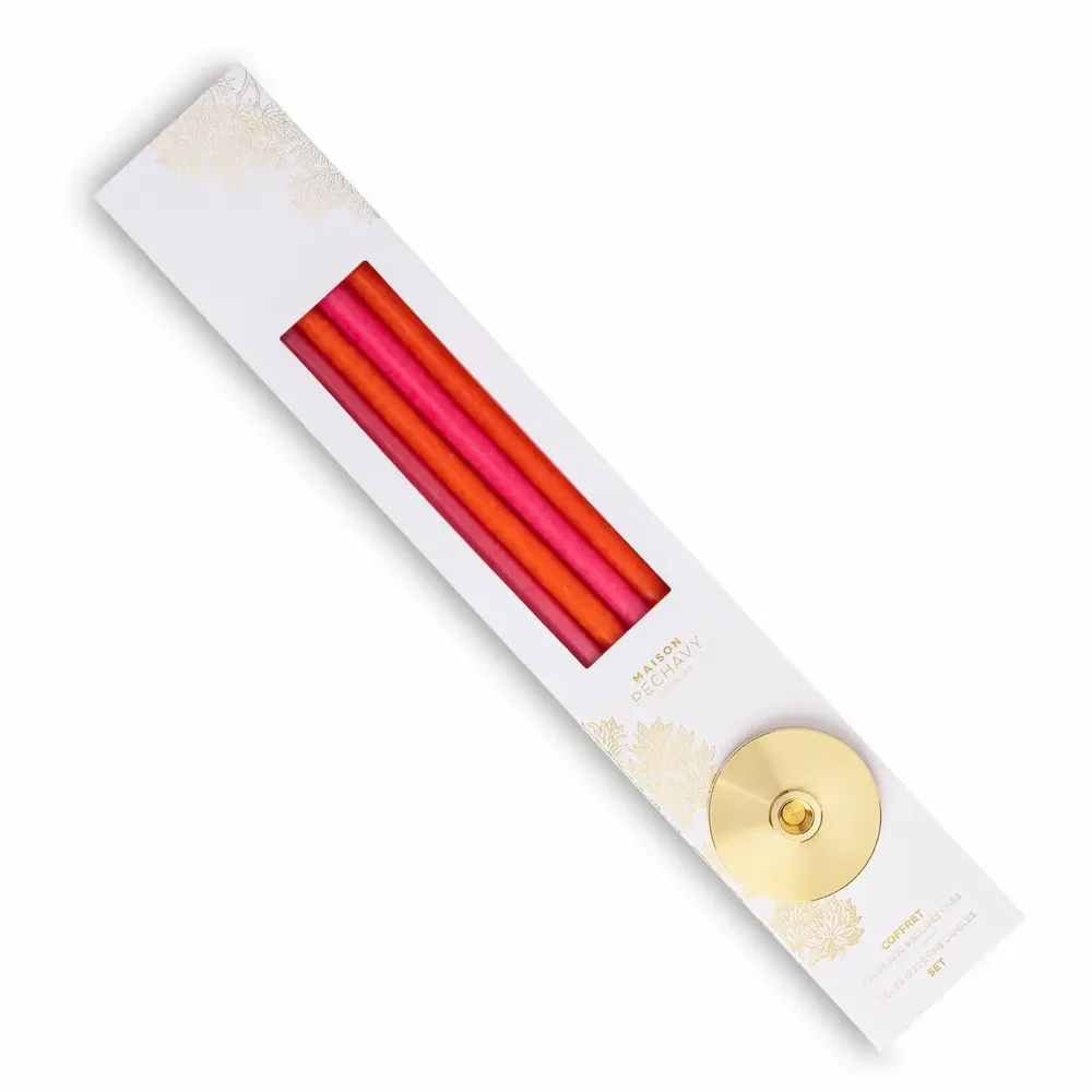 Decorative objects - Coffret bougies fines et bougeoir 1930 - MAISON PECHAVY