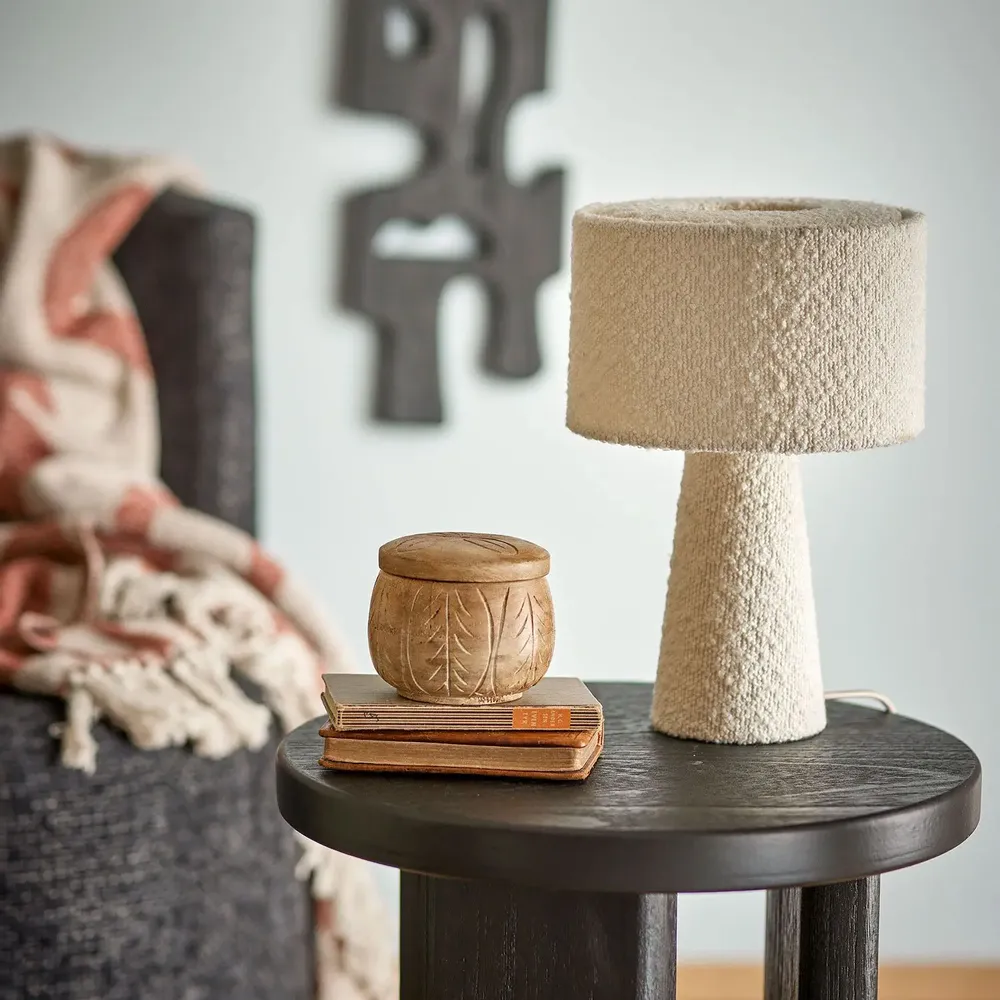 Table lamps - Emmie Table lamp, White, Polyester - BLOOMINGVILLE MULTIBRAND HOUSE