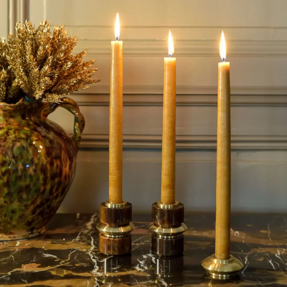Objets de décoration - Bougeoir dandy tabac - MAISON PECHAVY