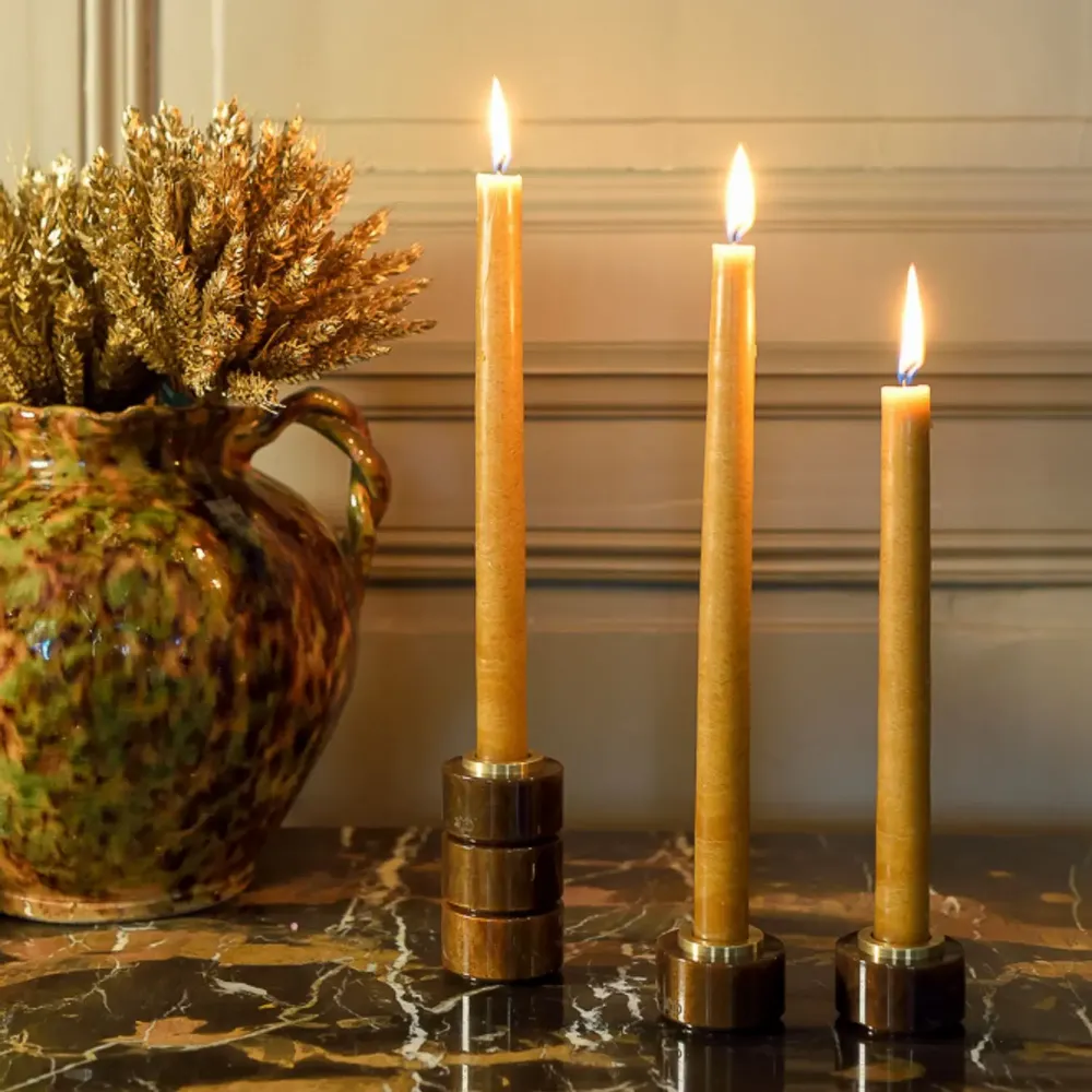 Objets de décoration - Bougeoir dandy tabac - MAISON PECHAVY