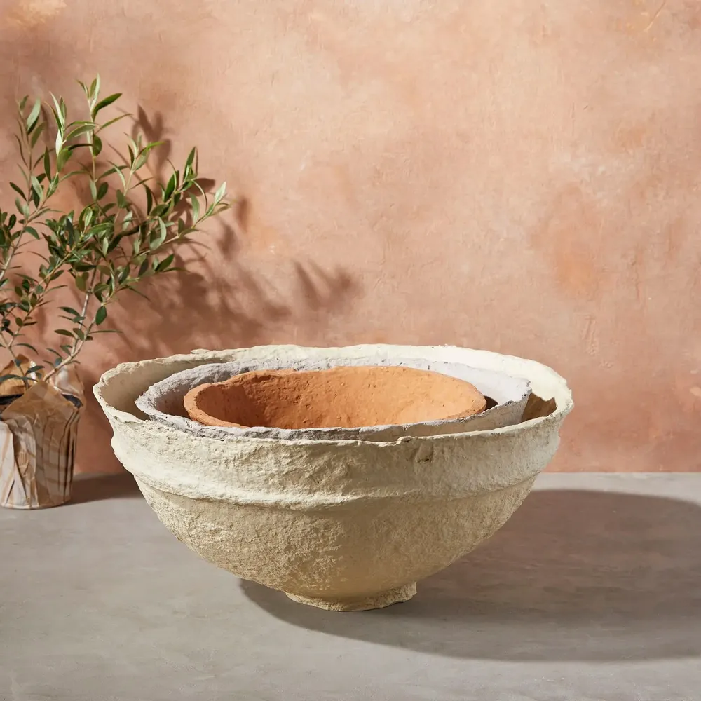 Decorative objects - Paper Mache Bowls - BE HOME