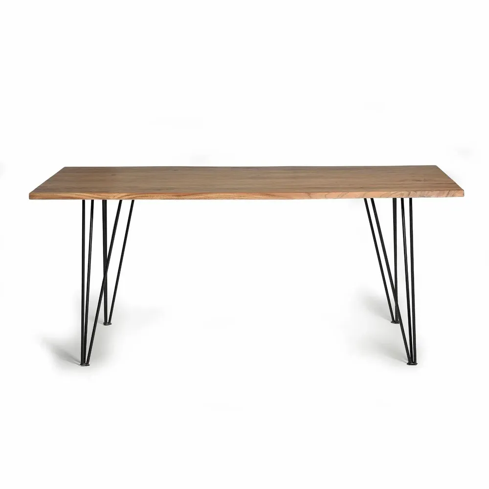 Tables Salle à Manger - Table à manger en bois d'acacia nature 6 places - GINER Y COLOMER