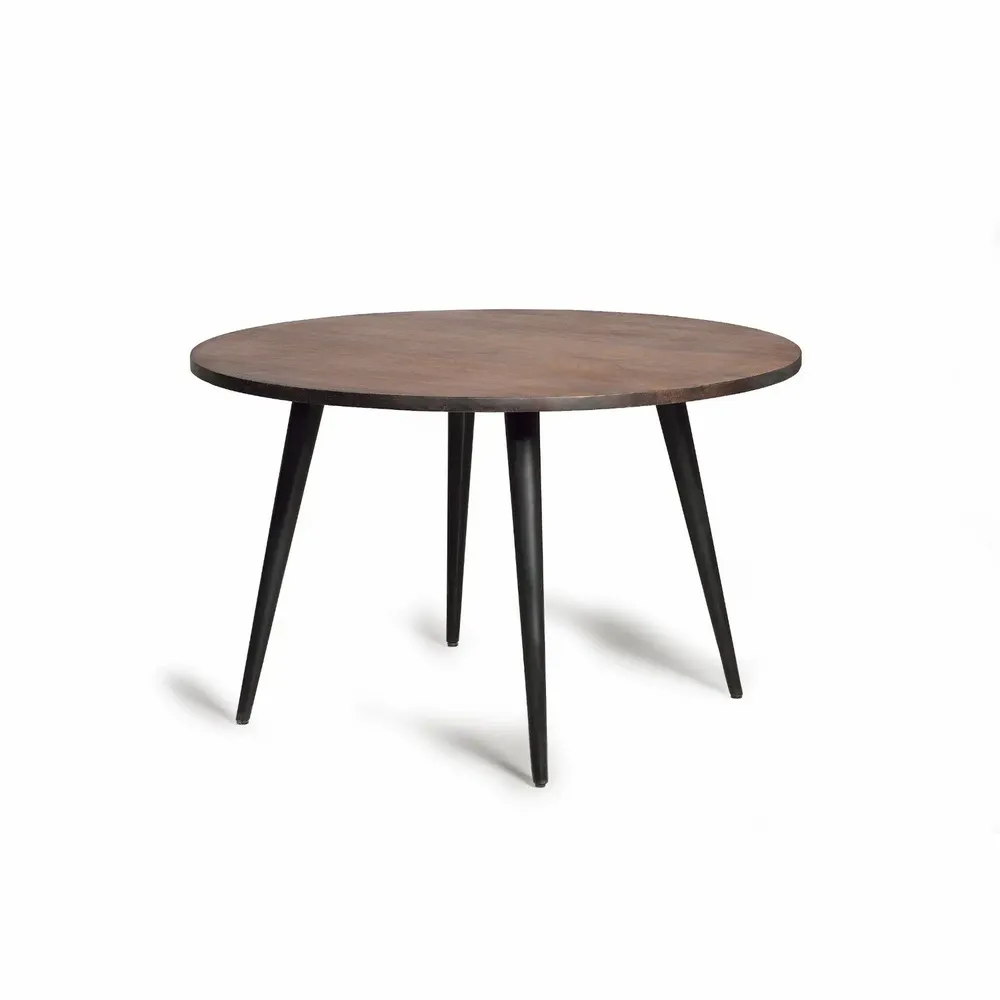 Tables Salle à Manger - Table à manger en bois d'acacia et pieds en métal - GINER Y COLOMER