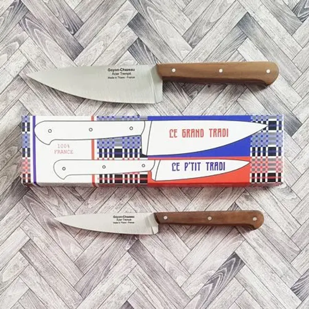 Ustensiles de cuisine - Couteaux Le P'tit tradi, Le Grand Tradi et Le Happy Tradi - GOYON - CHAZEAU COUTELLERIE
