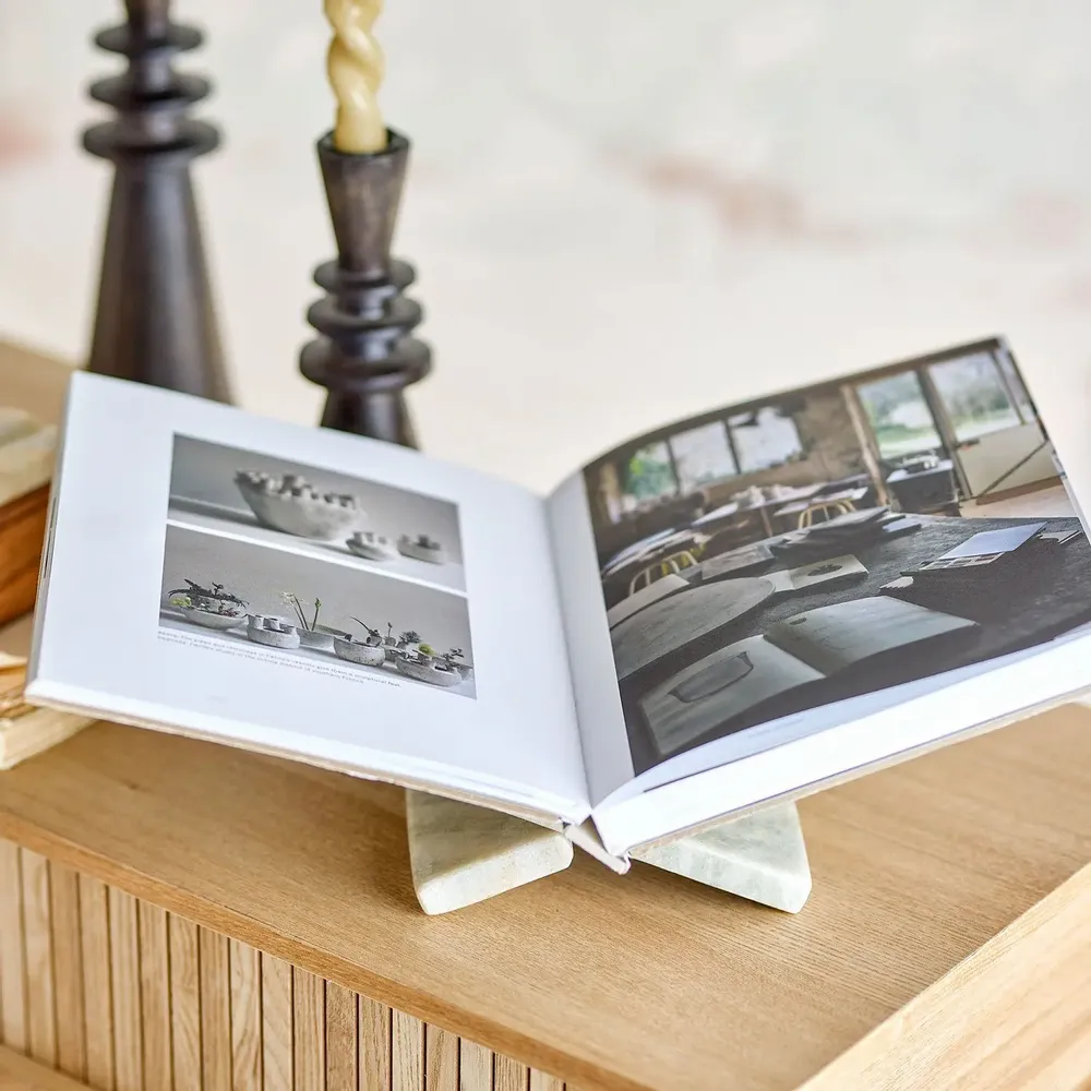 Decorative objects - Naza Magazine Holder, Nature, Marble - BLOOMINGVILLE MULTIBRAND HOUSE