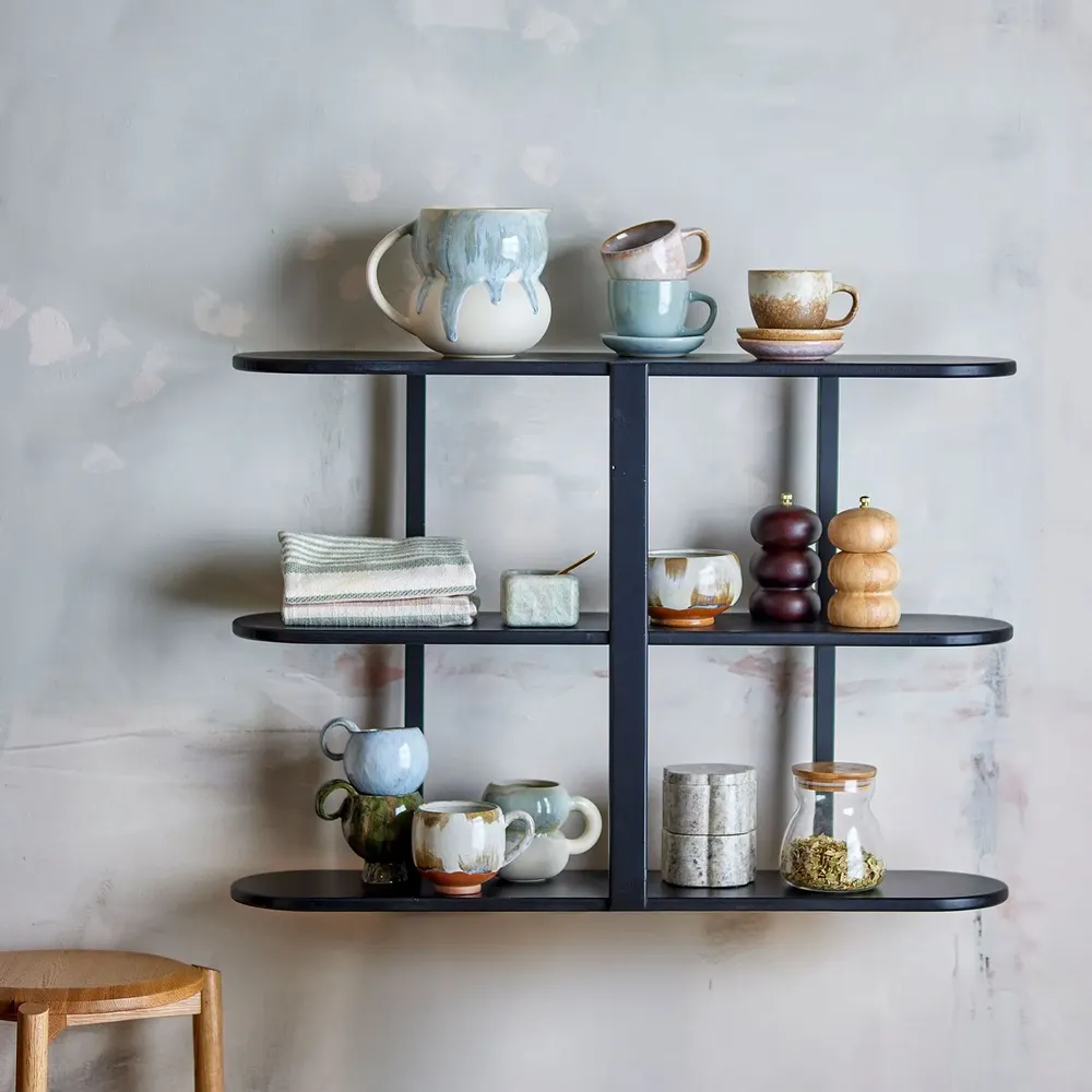 Shelves - Vicente Shelf, Black, MDF - BLOOMINGVILLE MULTIBRAND HOUSE