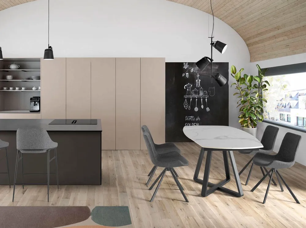 Tables Salle à Manger - Table de salle à manger extensible en marbre blanc - ANGEL CERDÁ