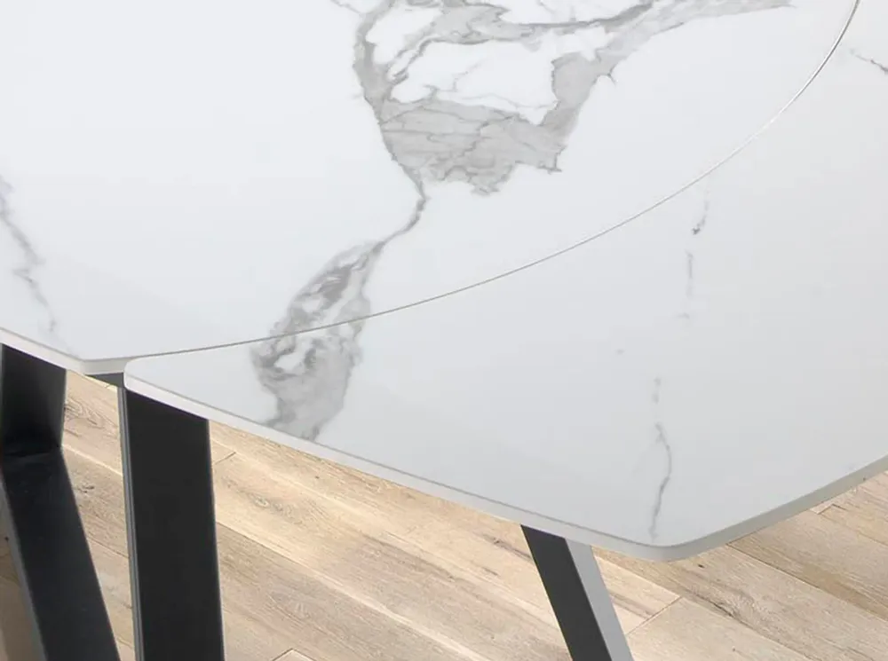 Tables Salle à Manger - Table de salle à manger extensible en marbre blanc - ANGEL CERDÁ