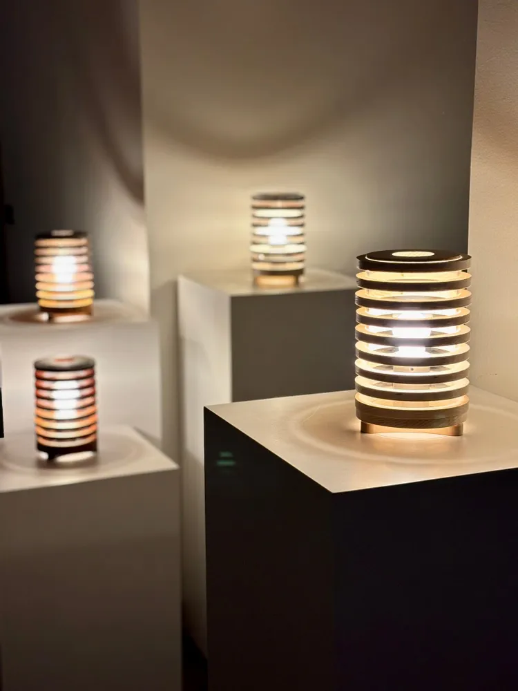 Table lamps - VOLTA - Solid Maple Wood - SHALL WE PLAY A GAME?