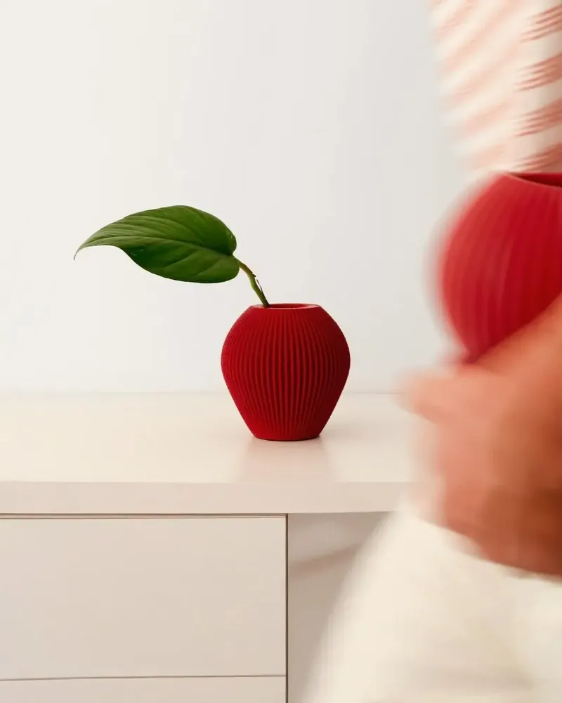 Vases - VASE TEXTURÉ - DONA 17 cm - MENDELEK STUDIO