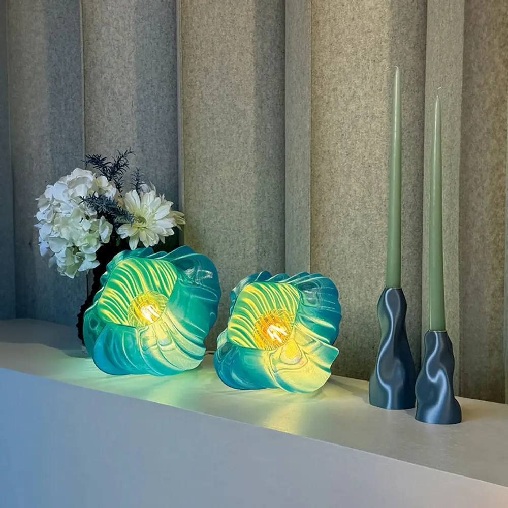 Lampes à poser - Luminaire Soufflé – Éclairage sculptural imprimé en 3D - AEREA STUDIO