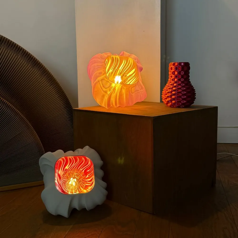 Lampes à poser - Luminaire Soufflé – Éclairage sculptural imprimé en 3D - AEREA STUDIO
