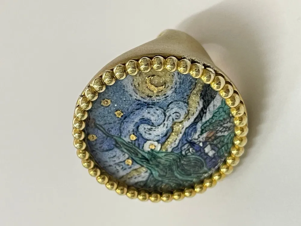 Bijoux - Art Jewelry - The Starry Night Ring - CHARITES GEMS
