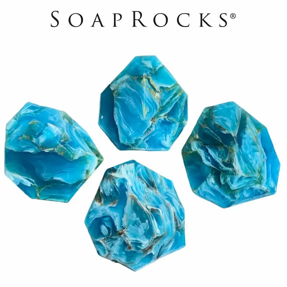 Savons - Savon SoapRocks Agathe Bleu 170 gr - SOAPROCKS