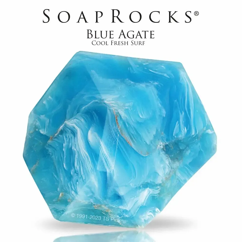 Savons - Savon SoapRocks Agathe Bleu 170 gr - SOAPROCKS
