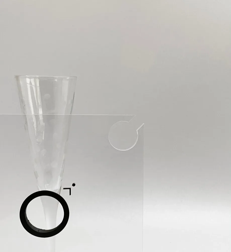 Verres - Cin Cin x4 - porte-verres à vin en plexiglas - EGOUNDESIGN
