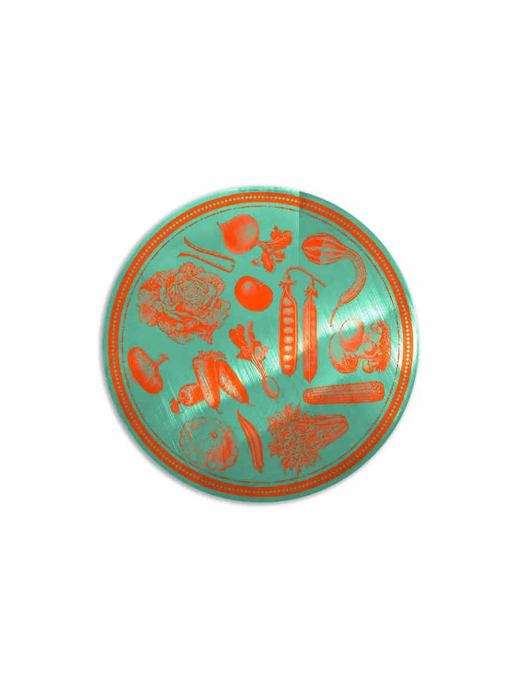 Sets de table - Sous-assiettes en métal Veggie Punk - EMILY EVANS - CRISP S.R.L.