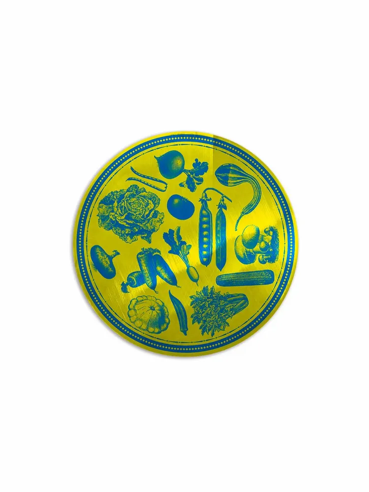 Sets de table - Sous-assiettes en métal Veggie Punk - EMILY EVANS - CRISP S.R.L.