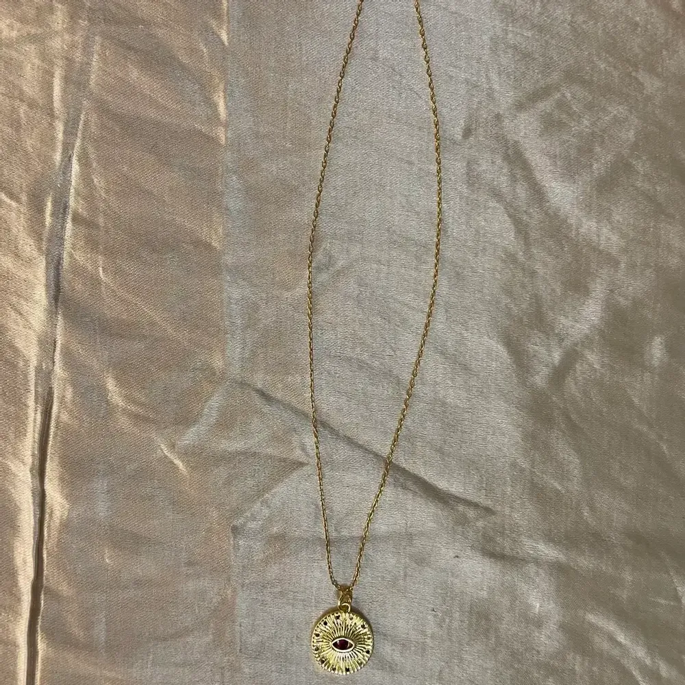 Bijoux - Collier Red Eye - Plaqué or - FASCINATO