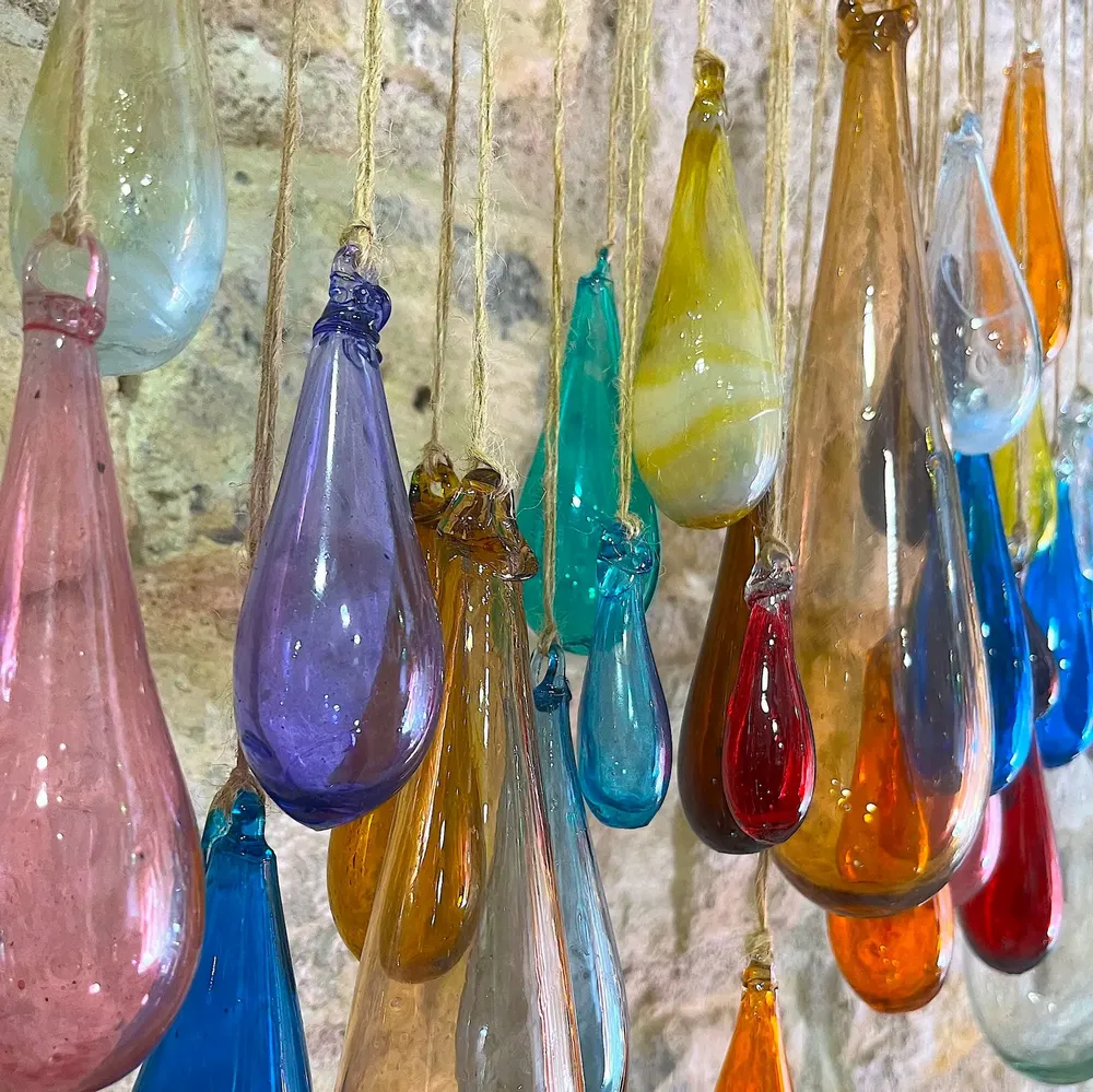 Outdoor decorative accessories - Goutte de verre recyclé - LA MAISON DAR DAR