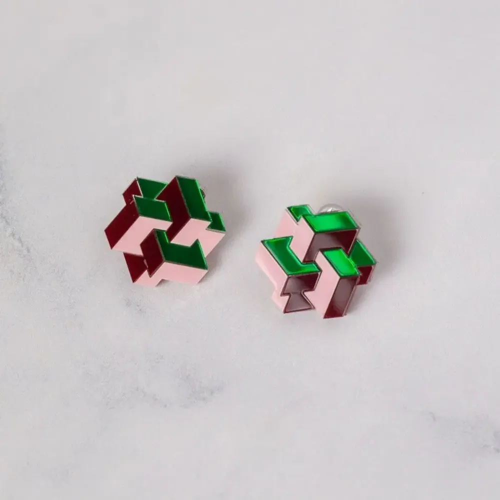 Bijoux - Prisma Earrings – Bold Geometry for Modern Style - PAMELA COROMOTO