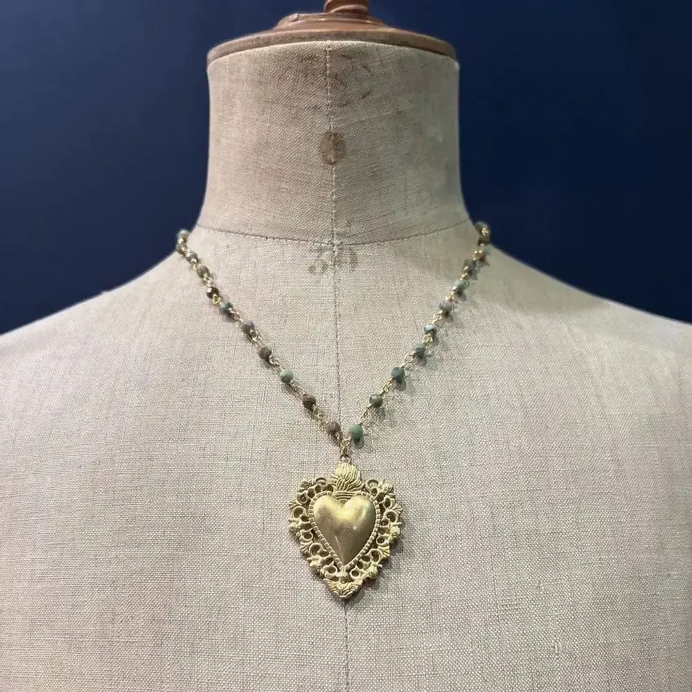 Bijoux - Collier Roméo - Pierres vertes - FASCINATO