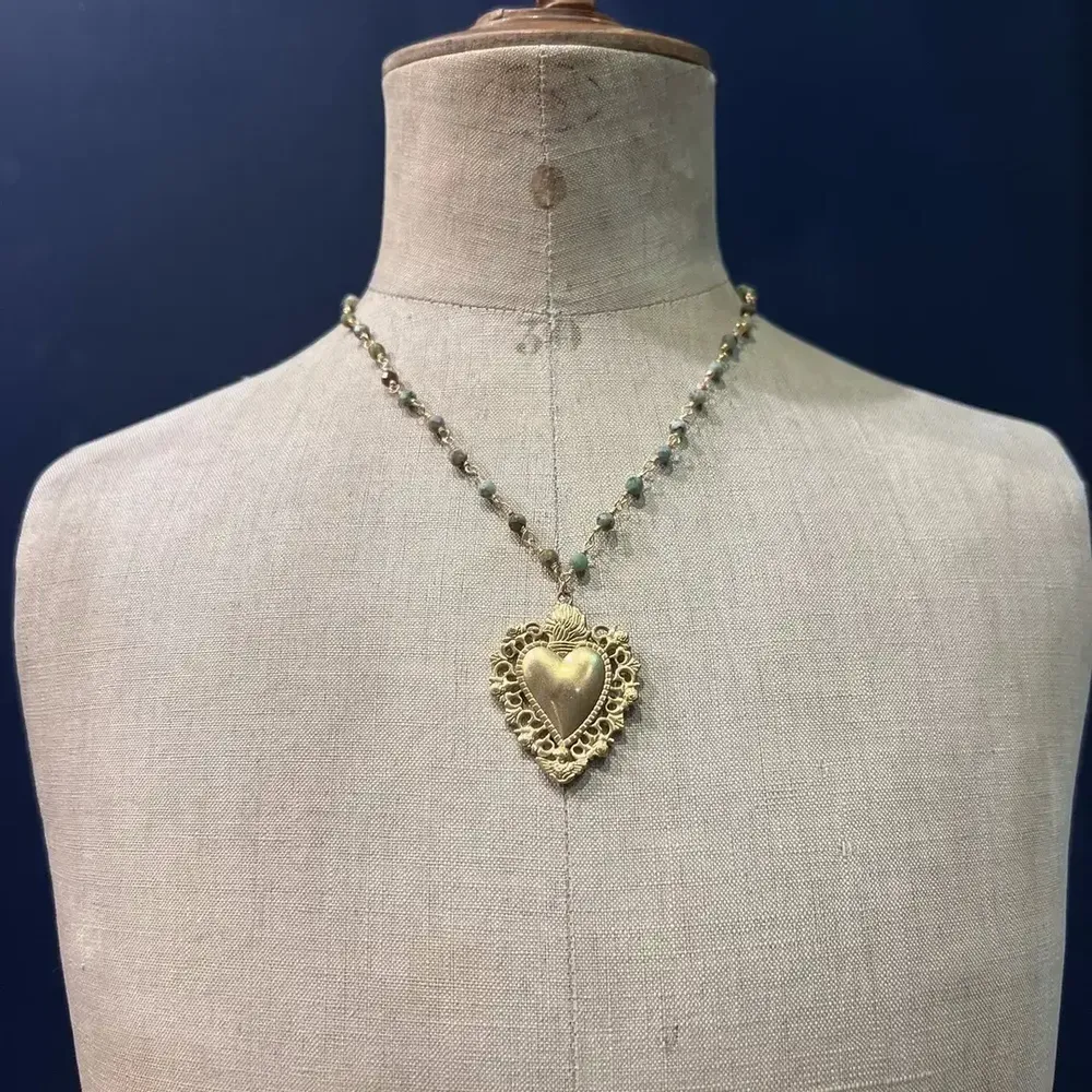 Bijoux - Collier Roméo - Pierres vertes - FASCINATO