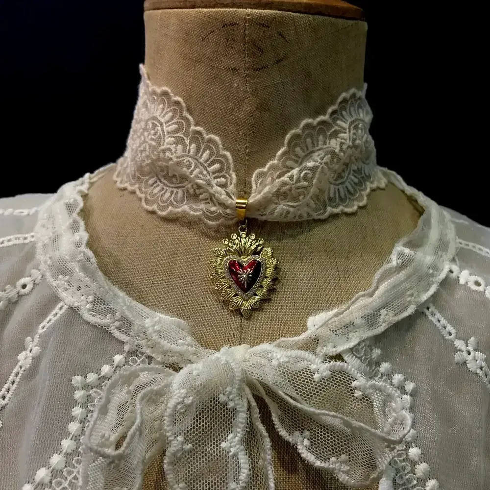 Jewelry - Necklace Tybalt - Choker Lace - FASCINATO