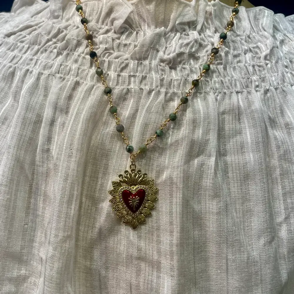 Jewelry - Necklace Tybalt - Green Stones - FASCINATO