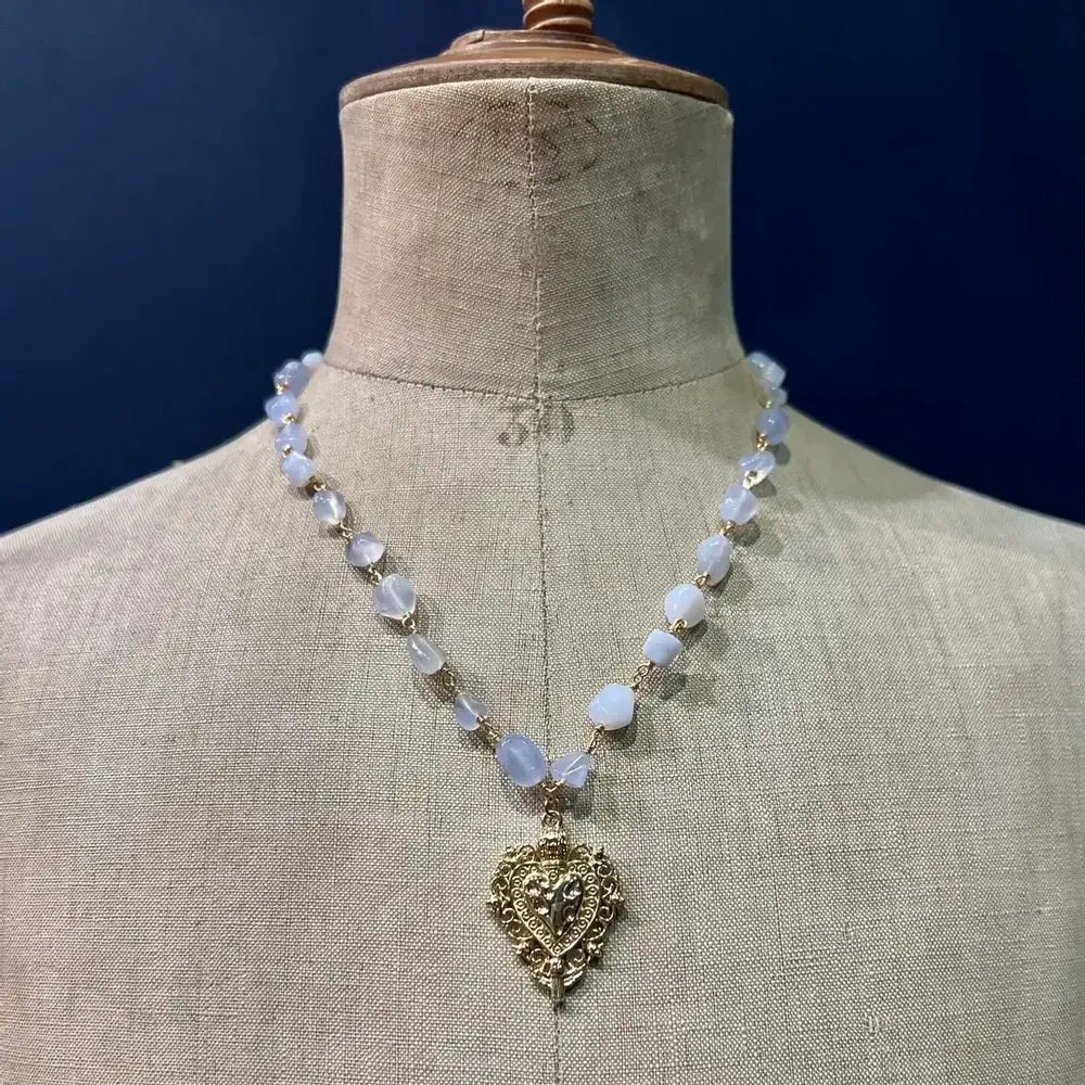 Jewelry - Necklace Verona - Blue Stones - FASCINATO