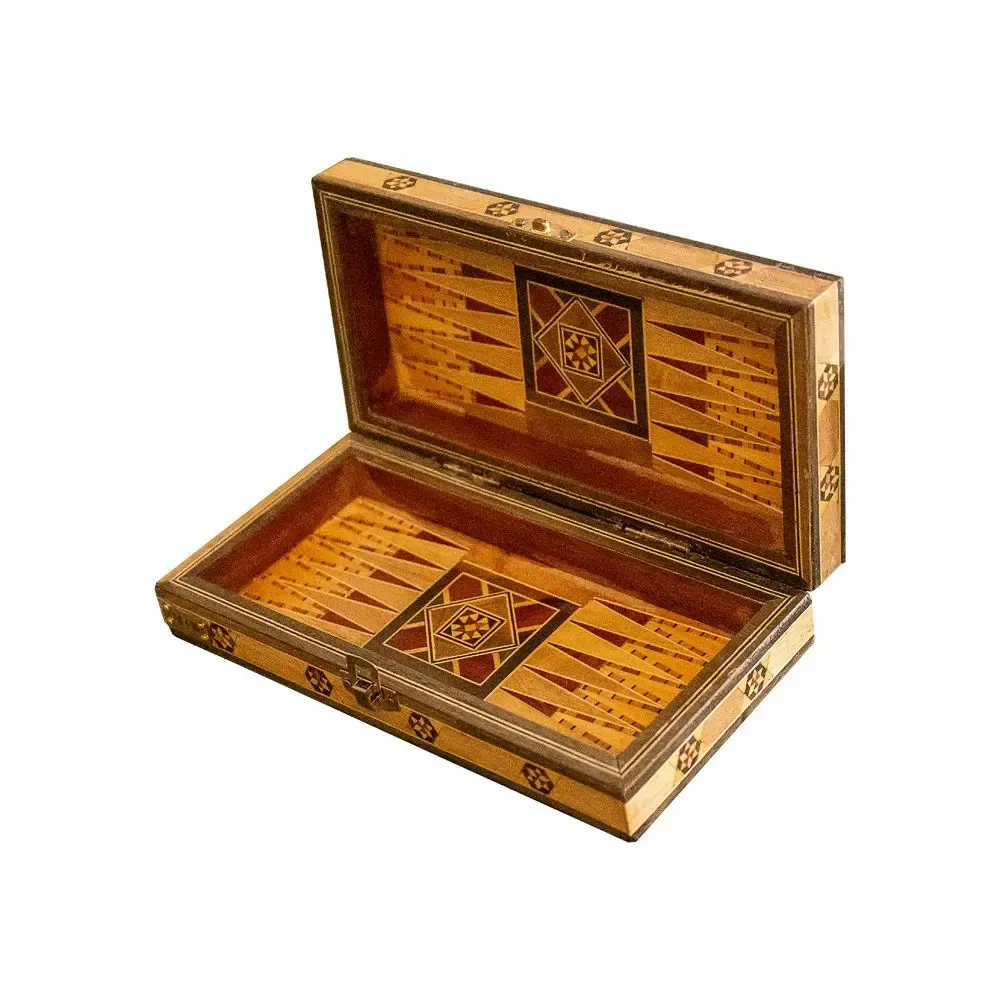 Cadeaux - Set de voyage Lemon Tree pour le backgammon et les échecs - MAISON ROSHI - LUXURY ENTERTAINMENT CABINETS