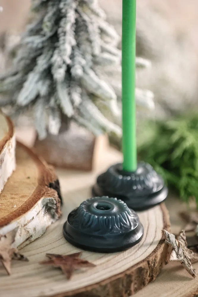 Objets de décoration - Coffret de 2 bougeoirs "Fleuriste" - CIERGERIE DES PREMONTRES