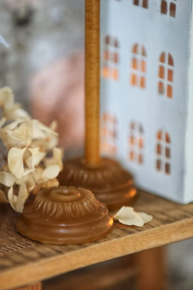 Objets de décoration - Coffret de 2 bougeoirs "Fleuriste" - CIERGERIE DES PREMONTRES