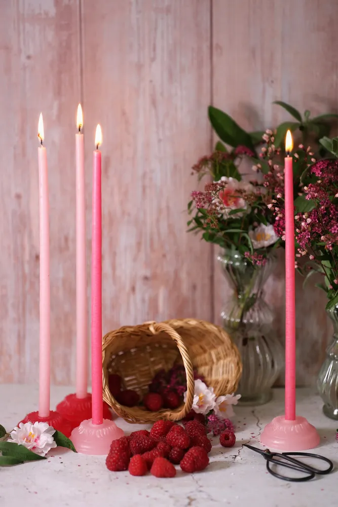 Objets de décoration - Coffret de 2 bougeoirs "Fleuriste" - CIERGERIE DES PREMONTRES