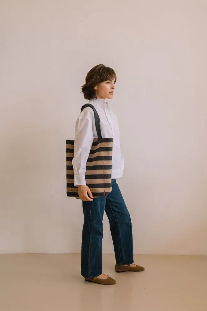 Sacs et cabas - Tote bag rayé - LES PENSIONNAIRES