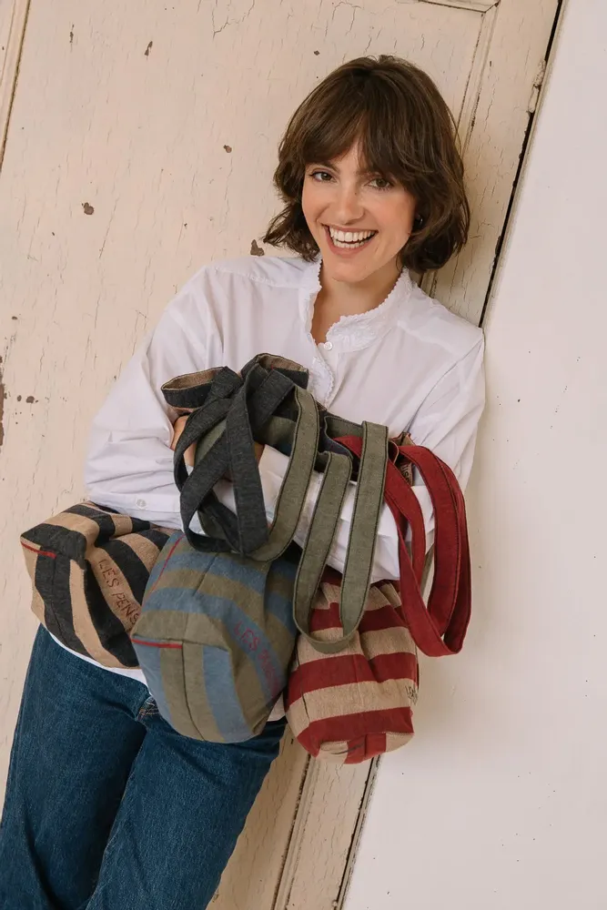 Sacs et cabas - Tote bag rayé - LES PENSIONNAIRES