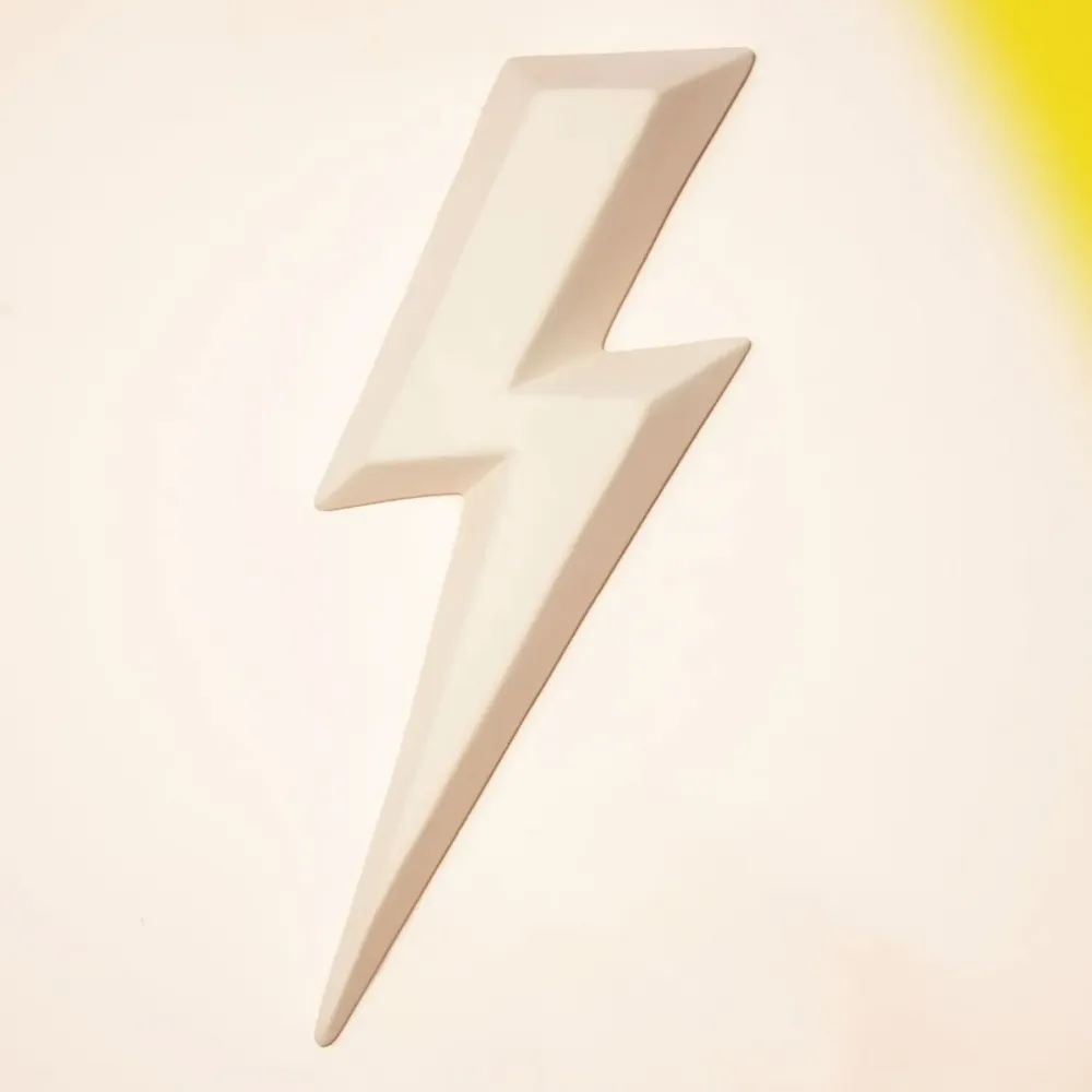 Decorative objects - Ziggy (Lightning) - MONOCHROMIC CERAMIC