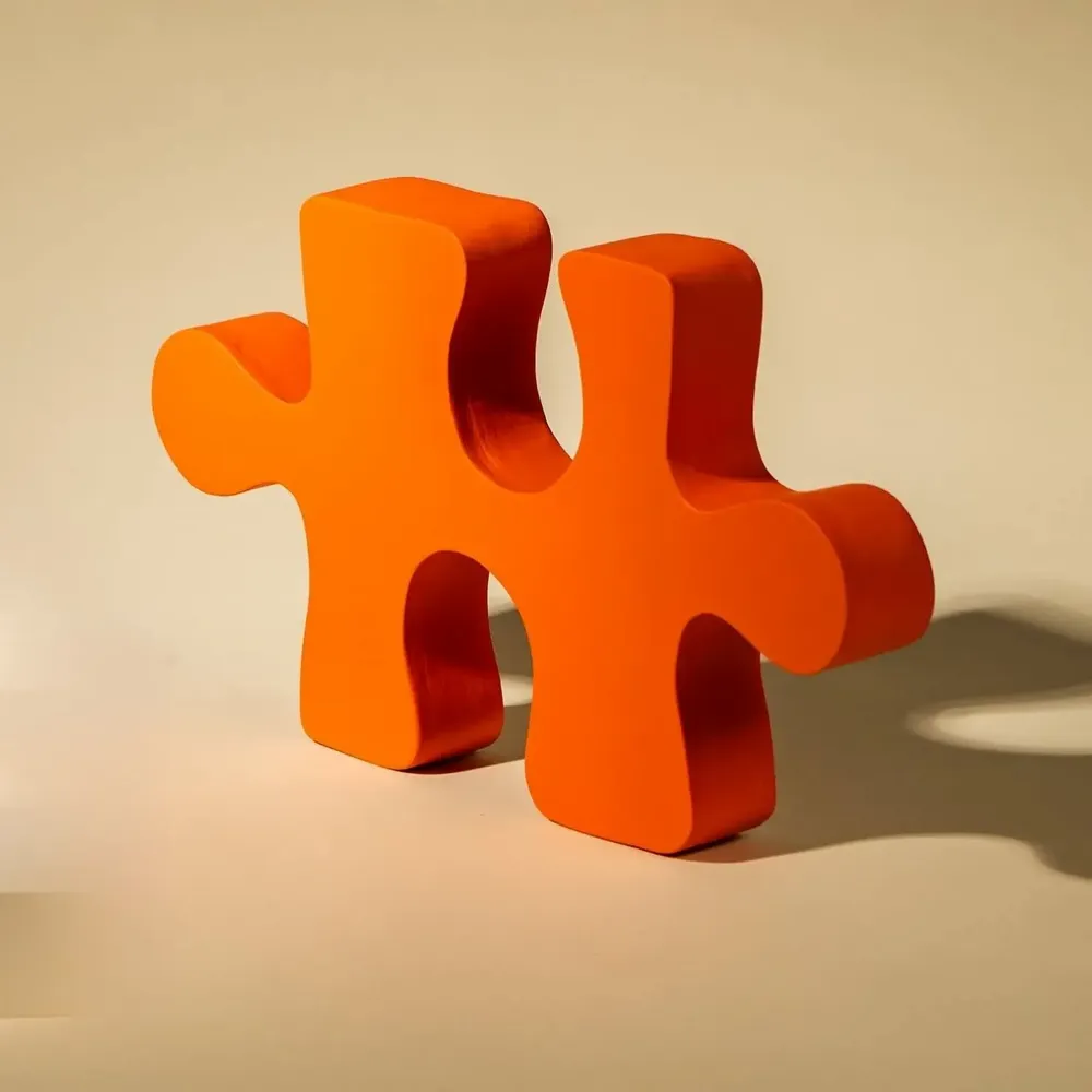 Outdoor decorative accessories - Puzzle - MONOCHROMIC CERAMIC