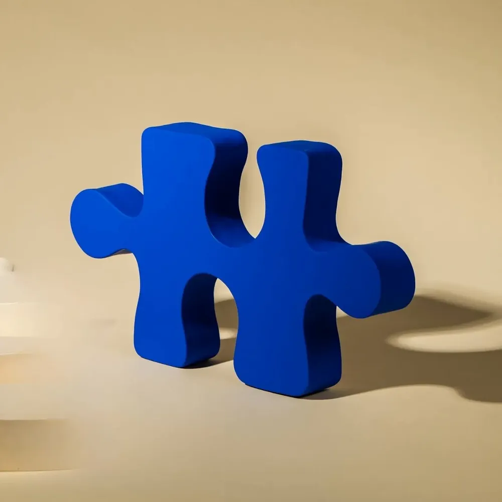 Outdoor decorative accessories - Puzzle - MONOCHROMIC CERAMIC