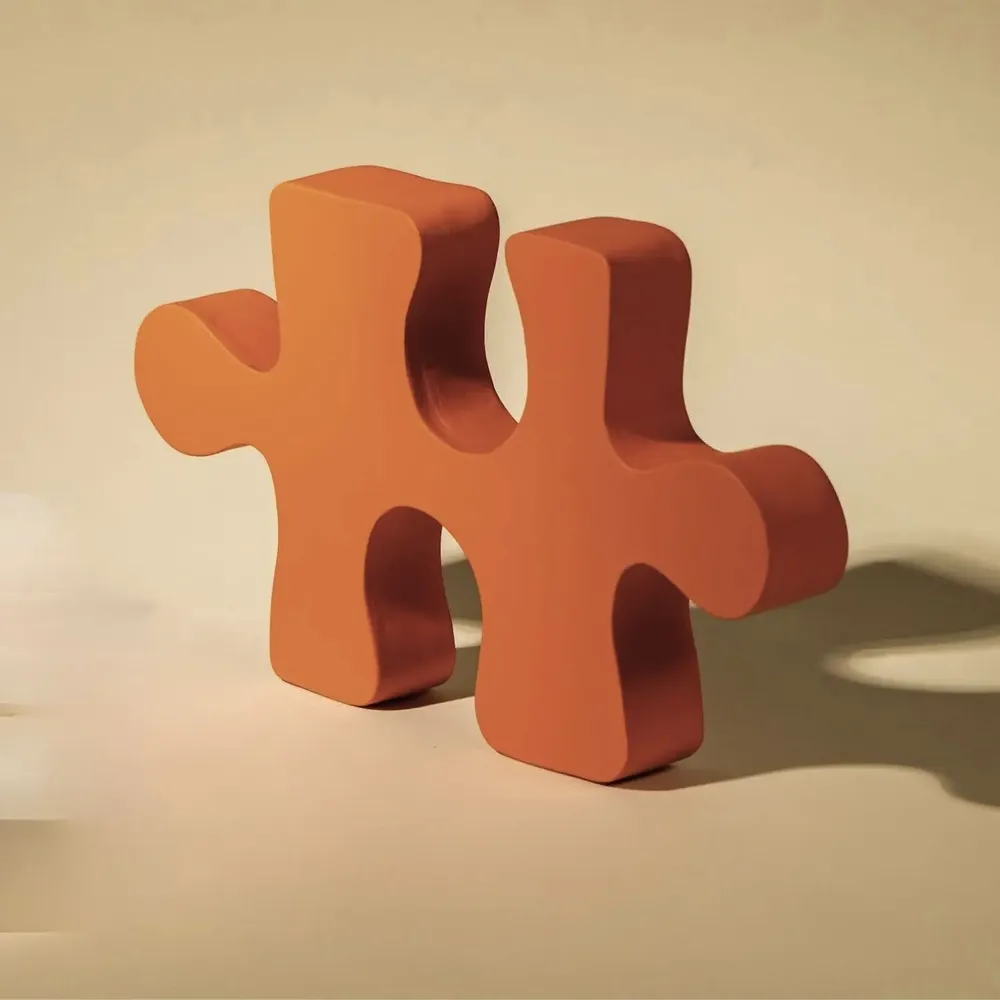 Outdoor decorative accessories - Puzzle - MONOCHROMIC CERAMIC