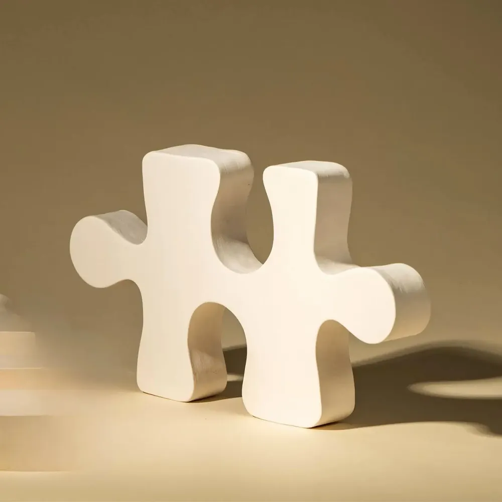 Outdoor decorative accessories - Puzzle - MONOCHROMIC CERAMIC