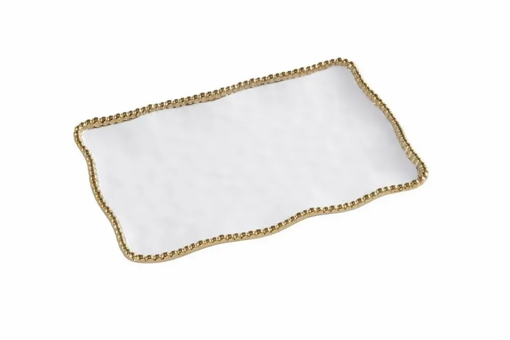 Platter and bowls - PB - Small Platter - 27.9x19.1x2.5cm - GOLDEN SALERNO - PAMPA BAY