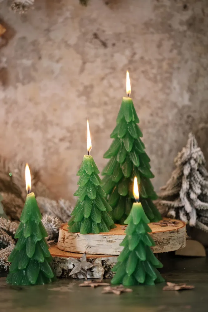 Objets de décoration - Bougie "Sapin" - CIERGERIE DES PREMONTRES