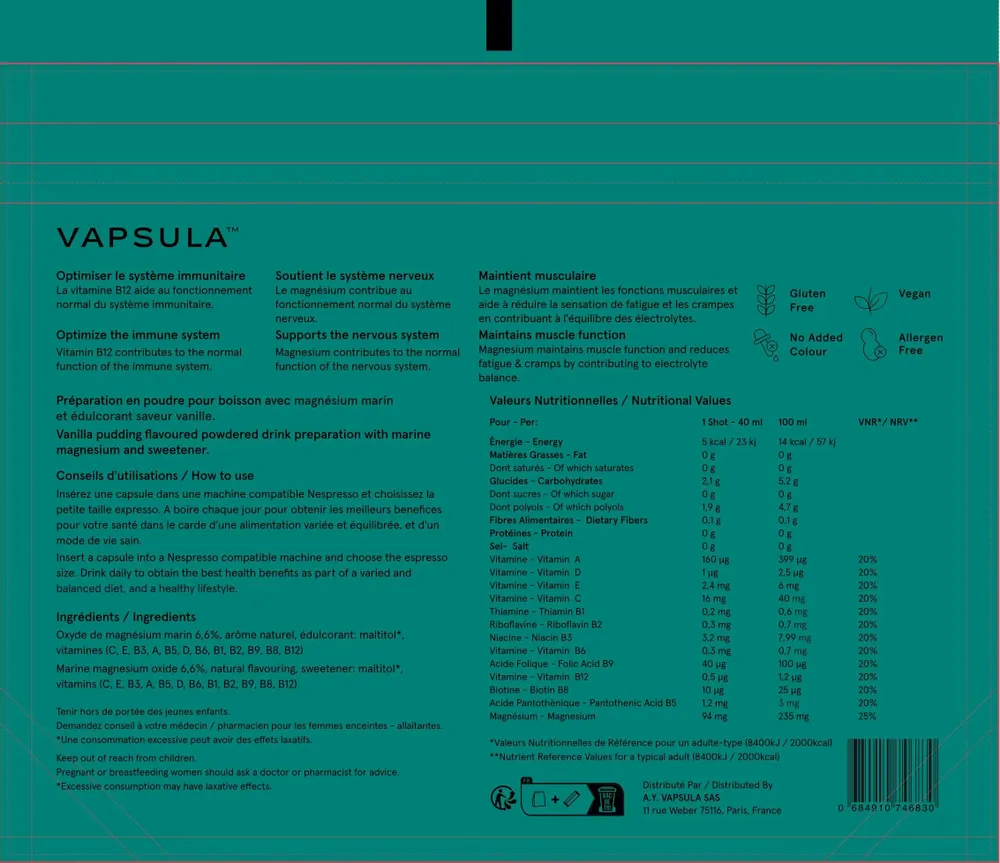 Hotel bedrooms - CURE - Vitamin capsules Nespresso compatible - VAPSULA