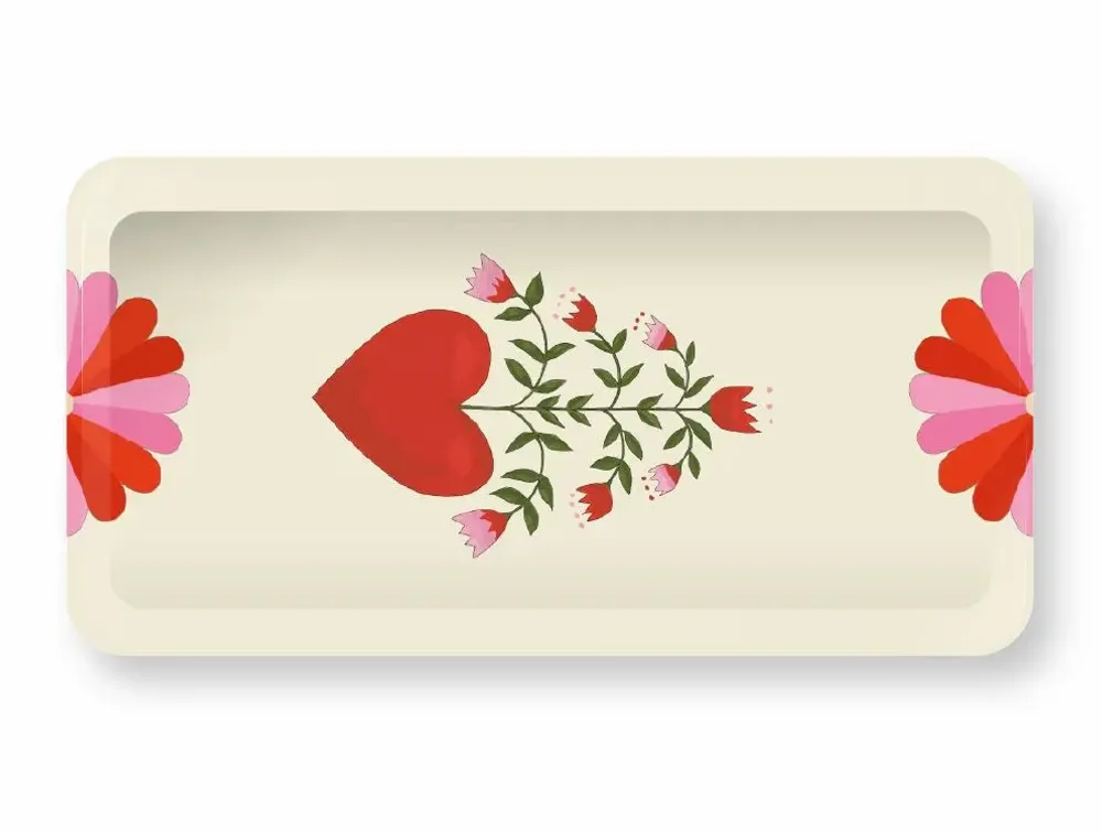 Everyday plates - Beautiful tray with heart motif - MIAO PAPETERIE